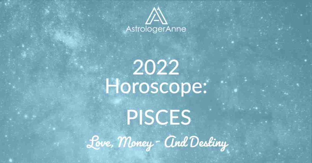 Starry light blue sky for Pisces 2022 horoscope - love, money, and destiny