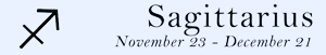 Sagittarius zodiac sign symbol and Sagittarius dates